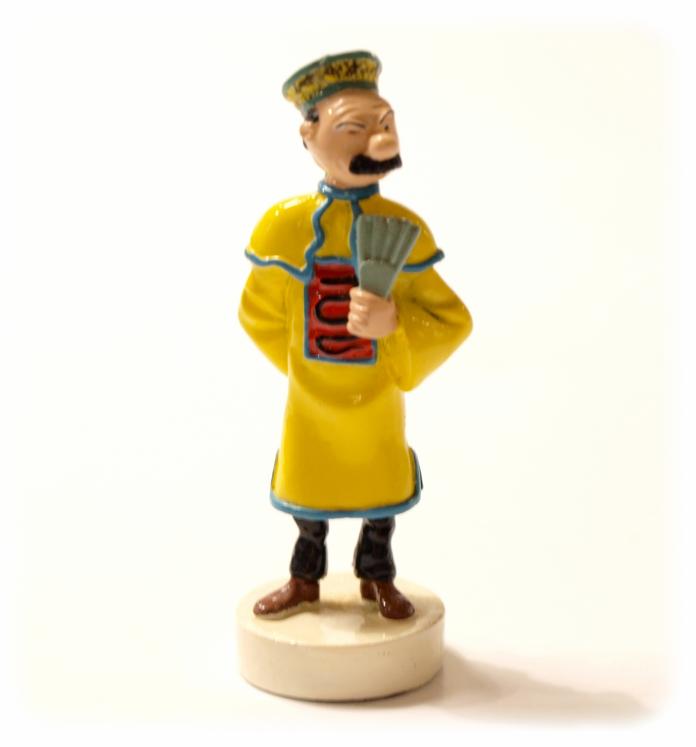 TINTIN - PIECE DU JEU D'ECHECS, CAVALIER: DUPOND - 8 cm metal figurine (pixi 40530, second hand item)