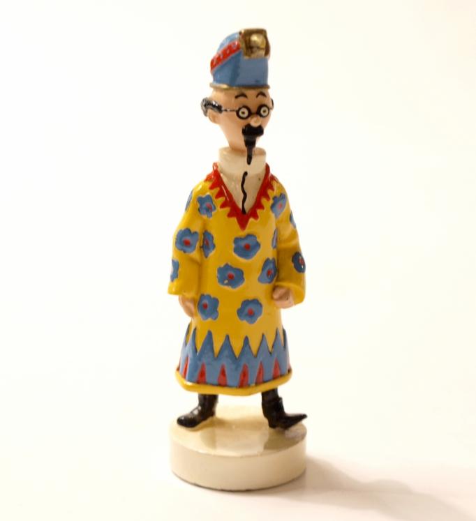 TINTIN - PIECE DU JEU D'ECHECS, FOU: TOURNESOL - 8 cm metal figurine (pixi 40530, second hand item)