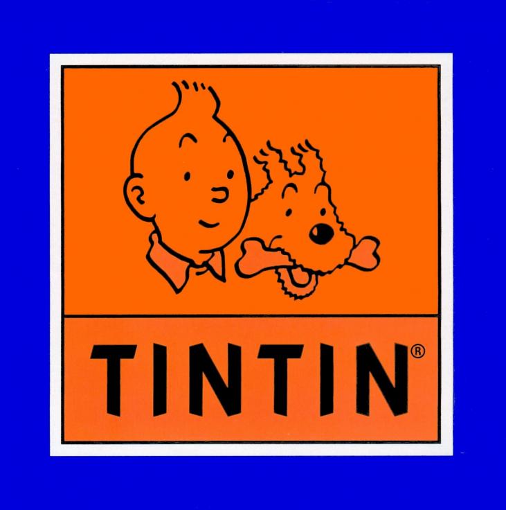 TINTIN - STICKER 16 X 16 CM
