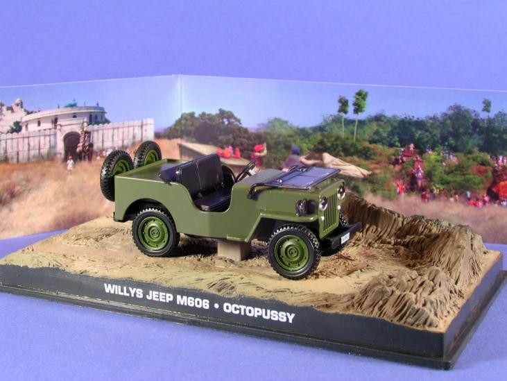 JAMES BOND, OCTOPUSSY: WILLY'S JEEP - 1/43° die-cast vehicle