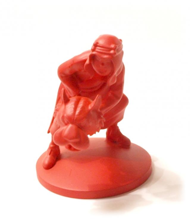 TINTIN: ABDALLAH, SATIN RED VERSION - 9 cm resin statue