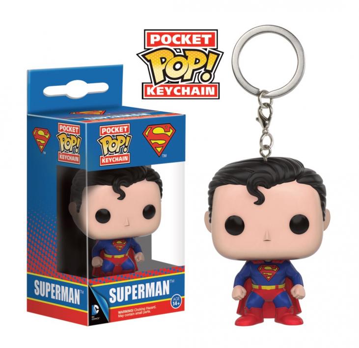 DC COMICS: SUPERMAN, POCKET POP! - 4 cm vinyl keychain