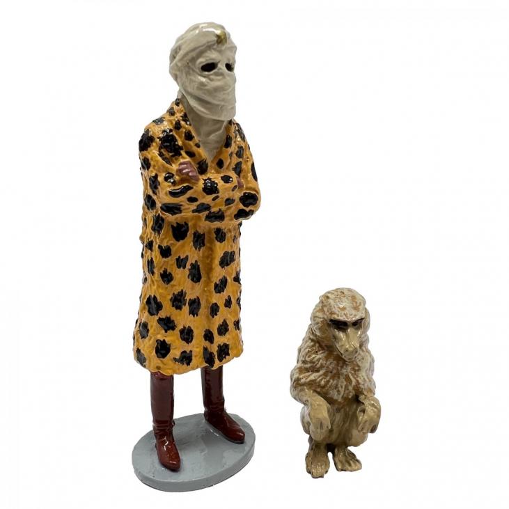 Figurine Pixi Origine Blake & Mortimer Gita déguisée en Açoka et le babouin (5179)