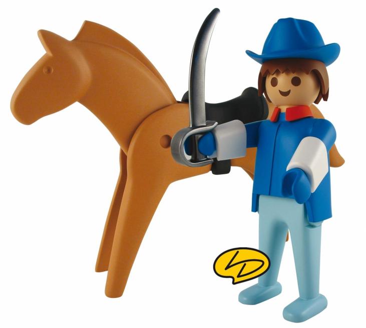 PLAYMOBIL - THE NORTHERN & HORSE - 24 cm resin statue