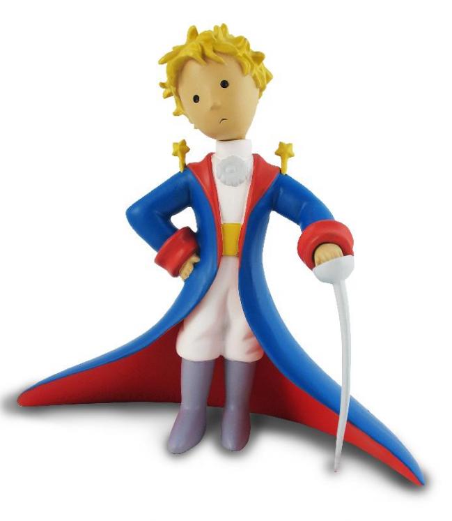 THE LITTLE PRINCE - 'GALA' BLUE - 10 cm resin statue