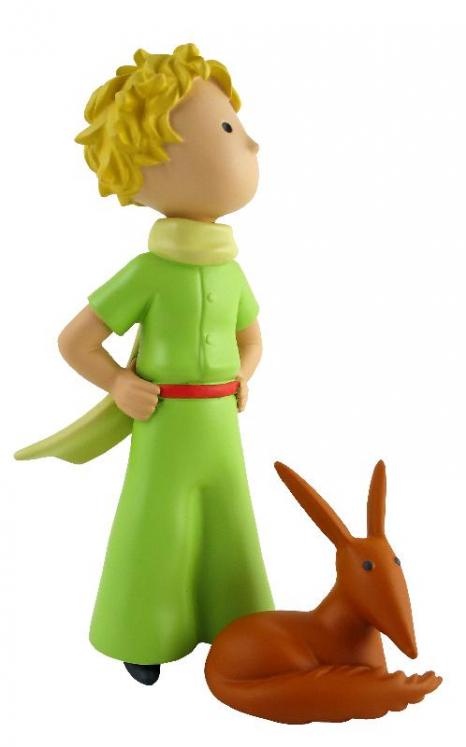 THE LITTLE PRINCE WITH THE FOX - 10 cm resin statue