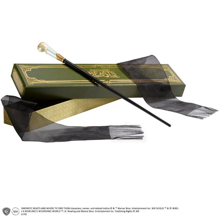 FANTASTIC BEASTS and WHERE TO FIND THEM: QUEENIE GOLDSTEIN'S WAND, OLLIVANDER'S BOX - 1/1 resin replica