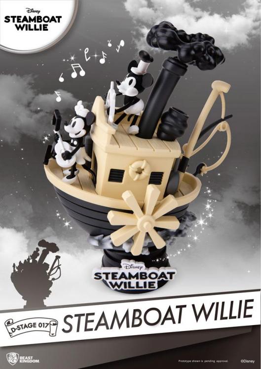 MICKEY: STEAMBOAT WILLIE, D-STAGE 017 - 15 cm pvc diorama