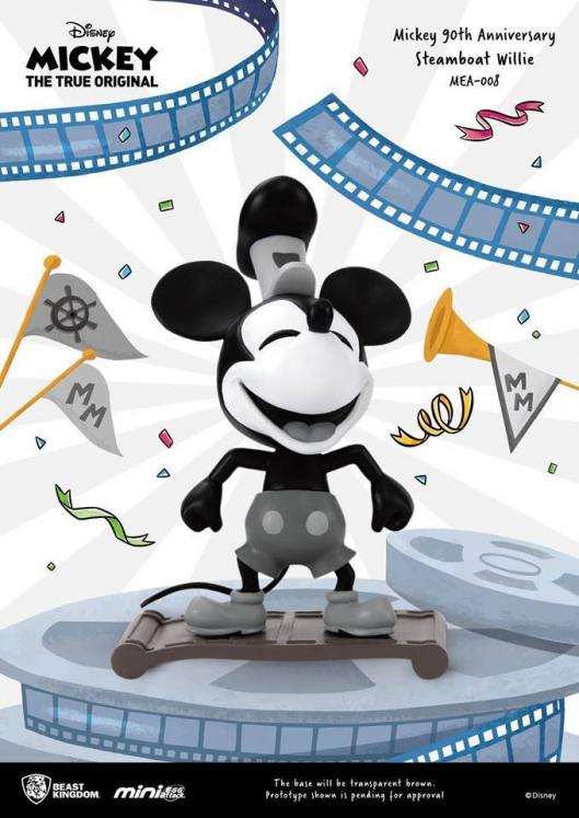 MICKEY MOUSE, THE TRUE ORIGINAL 90 YEARS: STEAMBOAT WILLIE, MINI-EGG ATTACK 008 - 9 cm pvc figure