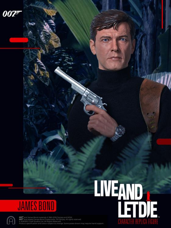 JAMES BOND, LIVE AND LET DIE: JAMES BOND - 12 sixth scale collector figure