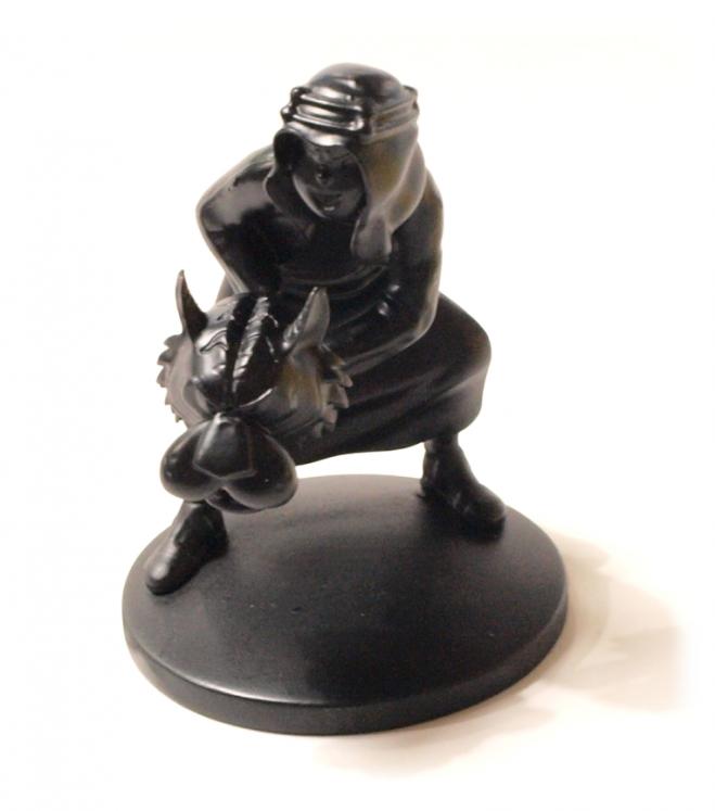 TINTIN: ABDALLAH, SATIN BLACK VERSION - 9 cm resin statue