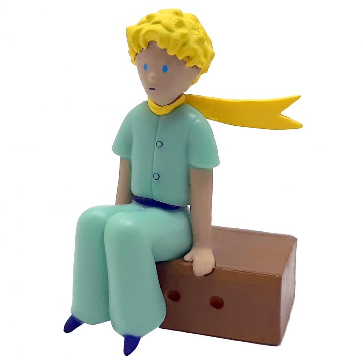 Figurine Le Petit Prince assis sur sa caisse Plastoy 61054