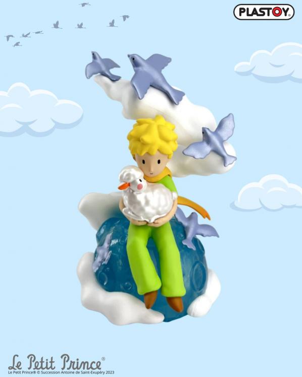 Figurine Le Petit Prince et le mouton sur la planète Plastoy (40450)