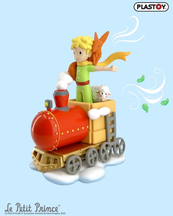 Figurine Le Petit Prince et ses amis dans le train Plastoy (40455)