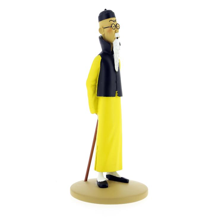 TINTIN: WANG JEN-GHIE SE PRESENTE - 12 cm resin statue