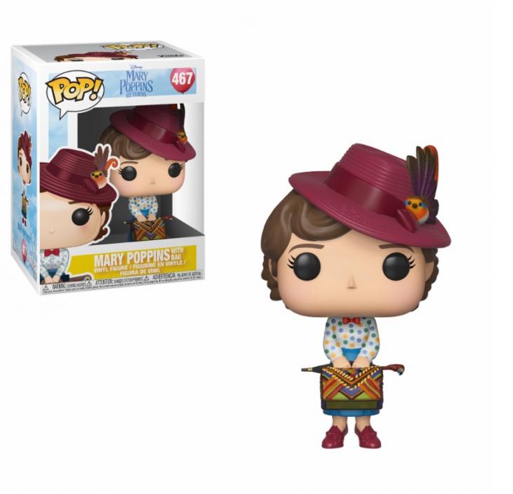 MARY POPPINS RETURNS: MARY POPPINS WITH BAG, FUNKO POP! #467 - 10 cm vinyl figure
