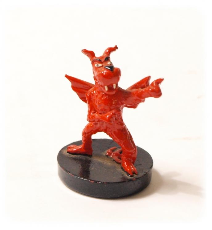 TINTIN: PIECE DU JEU D'ECHECS, MILOU DIABLE - 4.5 cm metal figurine (pixi 40530, second hand item)
