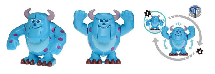 MONSTERS, INC.: SULLEY, MOVIN' MOVIN' #9 - 6 cm wind-up figure