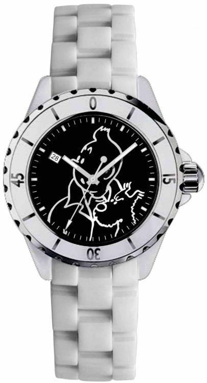 TINTIN - 'white' ceramic bracelet watch