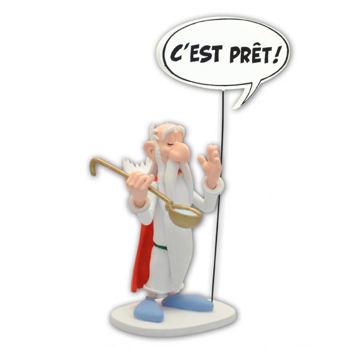 ASTERIX: GETAFIX C'EST PRET ! - 18 cm resin statue COMICS BUBBLES COLLECTION
