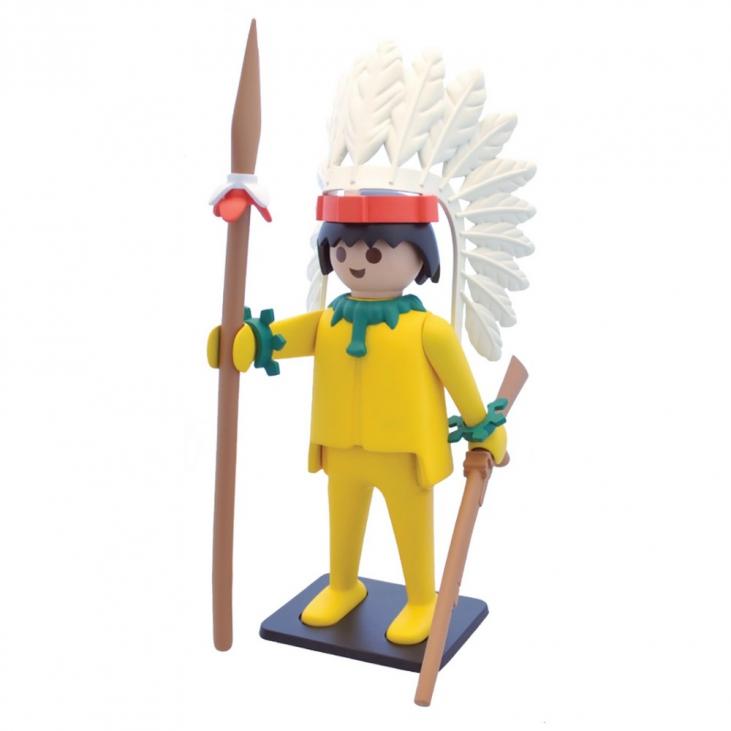 PLAYMOBIL: THE INDIAN CHIEF - 21 cm resin statue