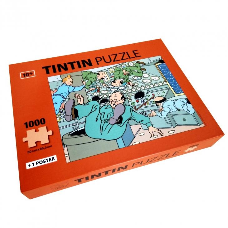TINTIN: EN APESANTEUR - 1000 pieces 50 x 66.5 cm jigsaw puzzle