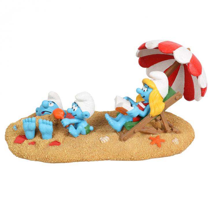 Smurfs decoration Smurfette and Baby Smurf (Beach series) Aqua Della (234/472552)