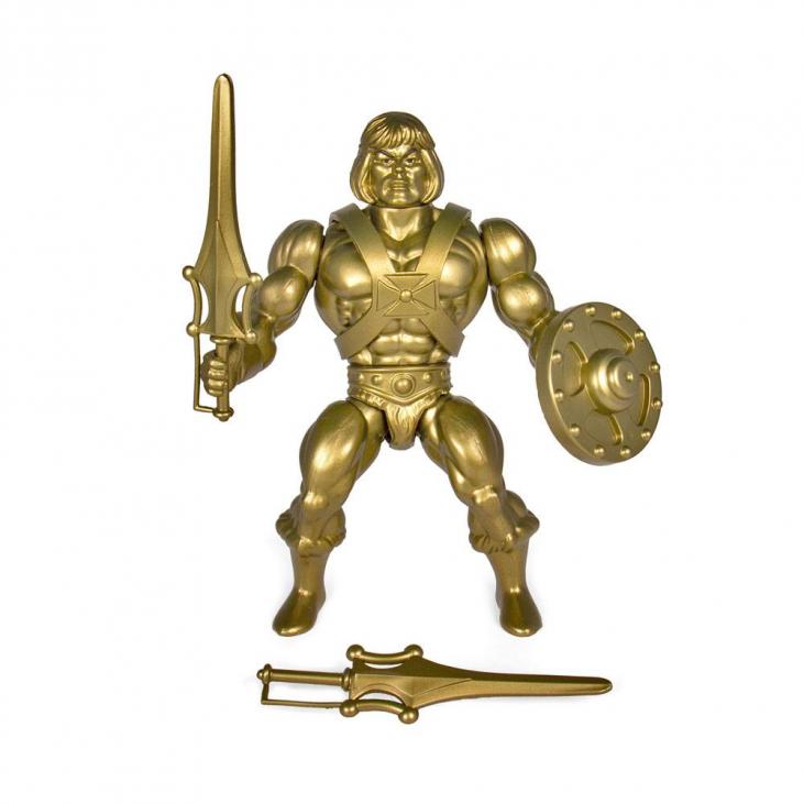 MASTERS OF THE UNIVERSE: GOLD STATUE HE-MAN -  figurine articulée Vintage Collection 14 cm