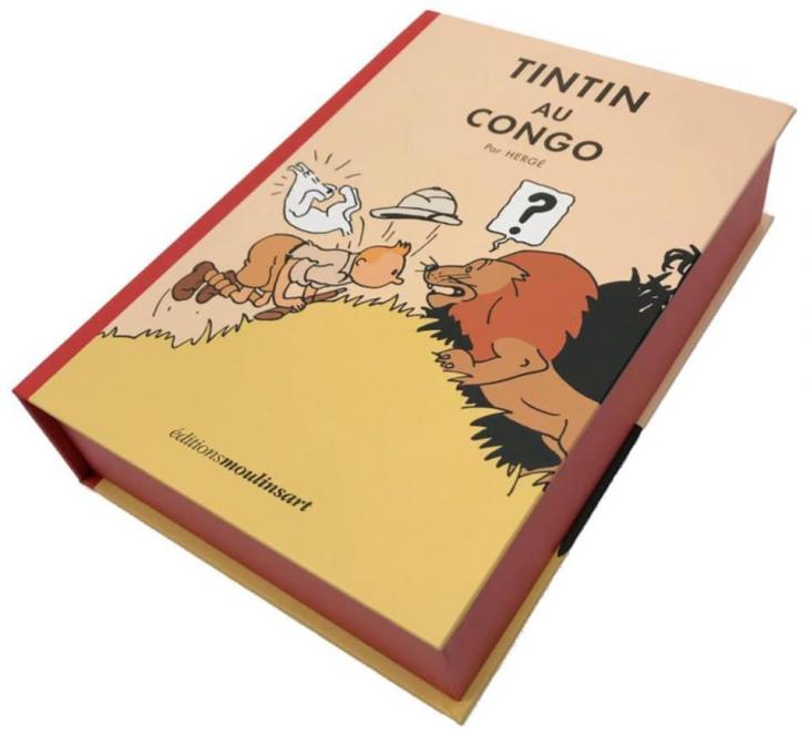 TINTIN: TINTIN AU CONGO, VERSION COLORISEE - portfolio 110 planches