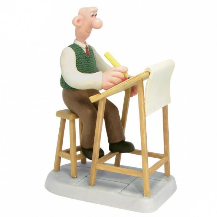 WALLACE & GROMIT, A GRAND DAY OUT - WALLACE WE'LL GO WHERE THERE'S CHEESE! - 10.5 cm resin statue