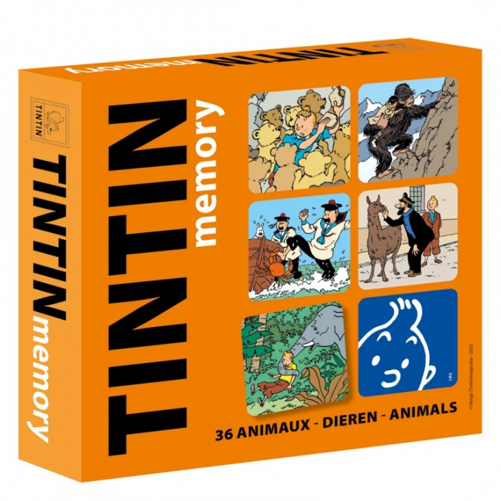Jeu Memory Tintin, Les animaux des albums de Tintin Tintinimaginatio 2023