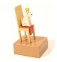 TINTIN: MILOU ROI SUR LE TRONE - 6 cm metal figurine (pixi 4529)