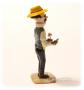 TINTIN - TOURNESOL A LA ROSE - 7 cm metal figurine (pixi 4551, second hand item)
