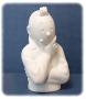 TINTIN: TINTIN PENSE, mat version - 12.5 cm porcelain bust