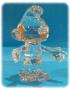 THE SMURFS - SHANGHAI 2010 MASCOT - 12 cm crystal statue (val saint lambert)