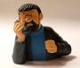 TINTIN - HADDOCK TELEPHONE - 13.5 cm resin bust (second hand item)