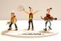 LUCKY LUKE'S EVOLUTION - 10 cm metal figurines