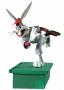 LOONEY TUNES - BUGS BUNNY & GAS-HOUSE BASEBALL BUGS - assortment of 2 pvc action figures