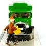 TINTIN: TINTIN TRANSPORTS N°5, LE FOURGON CELLULAIRE - 1/43 die-cast vehicle