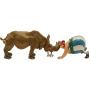 Figurine Pixi Astérix: Obélix nez à nez avec le rhinocéros 02369