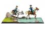 Collectible resin statue The Bluecoats, Chesterfield & Blutch Crossing the ford LMZ Collectibles 2022