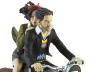 LE VOL DU CORBEAU: JEANNE & FRANCOIS SUR LA MOTO PEUGEOT 515 DE 1934 - statuette en résine