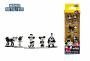 MICKEY MOUSE, THE TRUE ORIGINAL 90 YEARS: MICKEY, MINNIE, CLARABELLE, PARROT & PETE - 3.5 cm metal figures 5-pack (NANO METALFIGS)