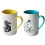 TINTIN: TOGE & VELO - 10.5 cm porcelain mugs 2 pack