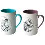 TINTIN: VELO & CHEVAL - 10.5 cm porcelain mugs 2 pack