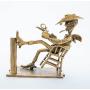 Figurine Lucky Luke se balance, Atelier Pixi Bronze 05505