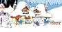 SMURFS: SMURFS AND THE SNOWBALL FIGHT (Exclusivité ATOMAX) - Metal figure
