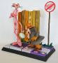 THE PINK PANTHER: PINK PANTHER AND INSPECTOR - 41 cm resin statue