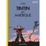 TINTIN: TINTIN EN AMERIQUE (couverture Tintin se réveille) - édition colorisée