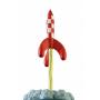 Figurine Tintin la fusée au décollage, Collection LES ICONES Tintinimaginatio (46405)